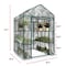 Hastings Home Walk-In Greenhouse, See Through for Observation, Roll Up Door 8 Shelves Plants 437560JRG - alternate 2